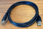 USB-A to USB-A 2.0 6ft Black Cable